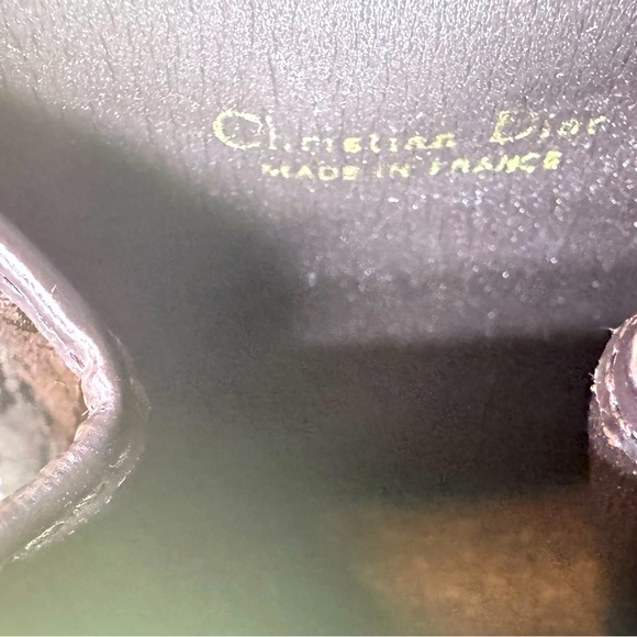 Christian Dior Monogram Kiss-Lock Brown Diorissimo Wallet France Rare 70s CD - Picture 6 of 9